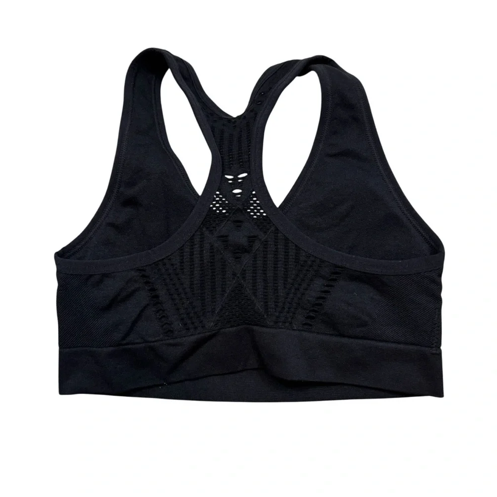 Ladies Ryka Brand Black Sports‎ Bra with Laser Cut Back Design Size Medium